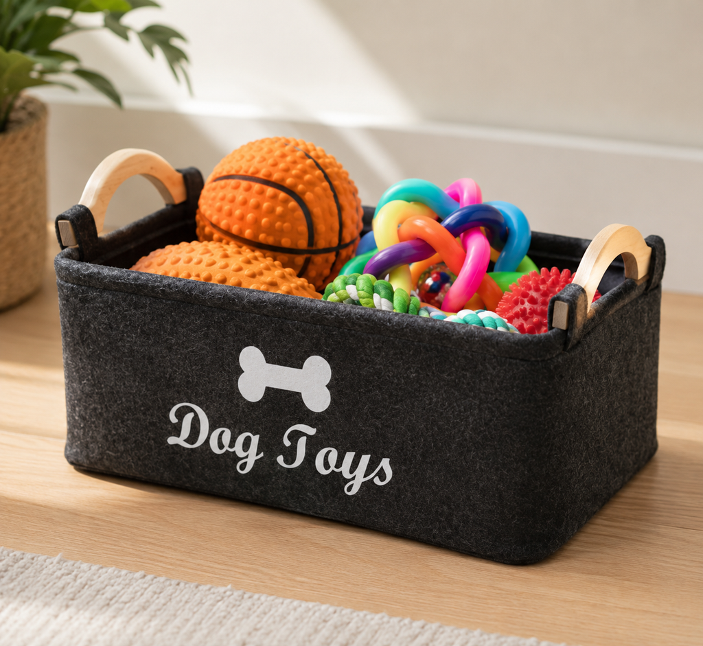 Dog Toy Storage Basket