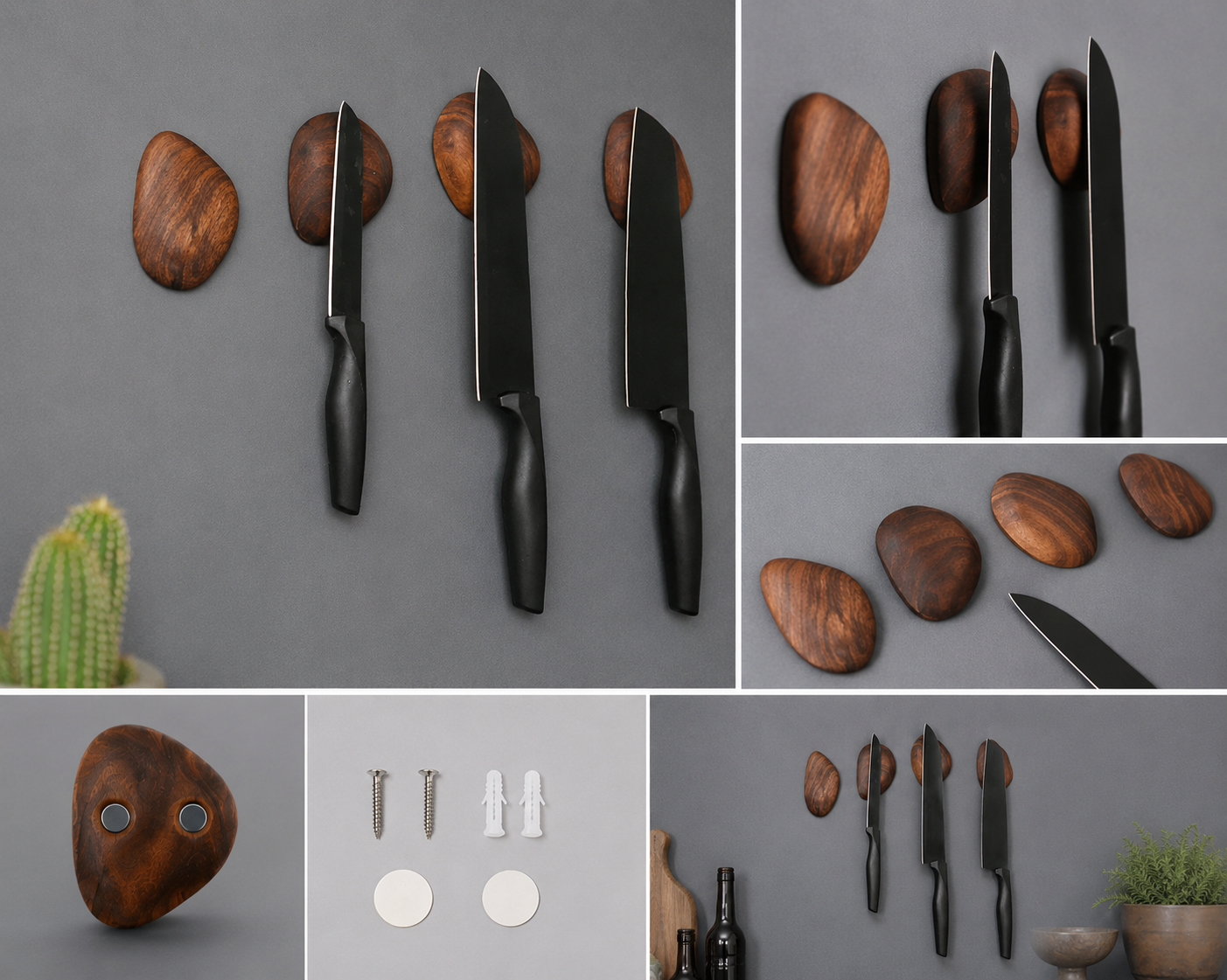 Magnetic Wall-Mounted Knife Holder