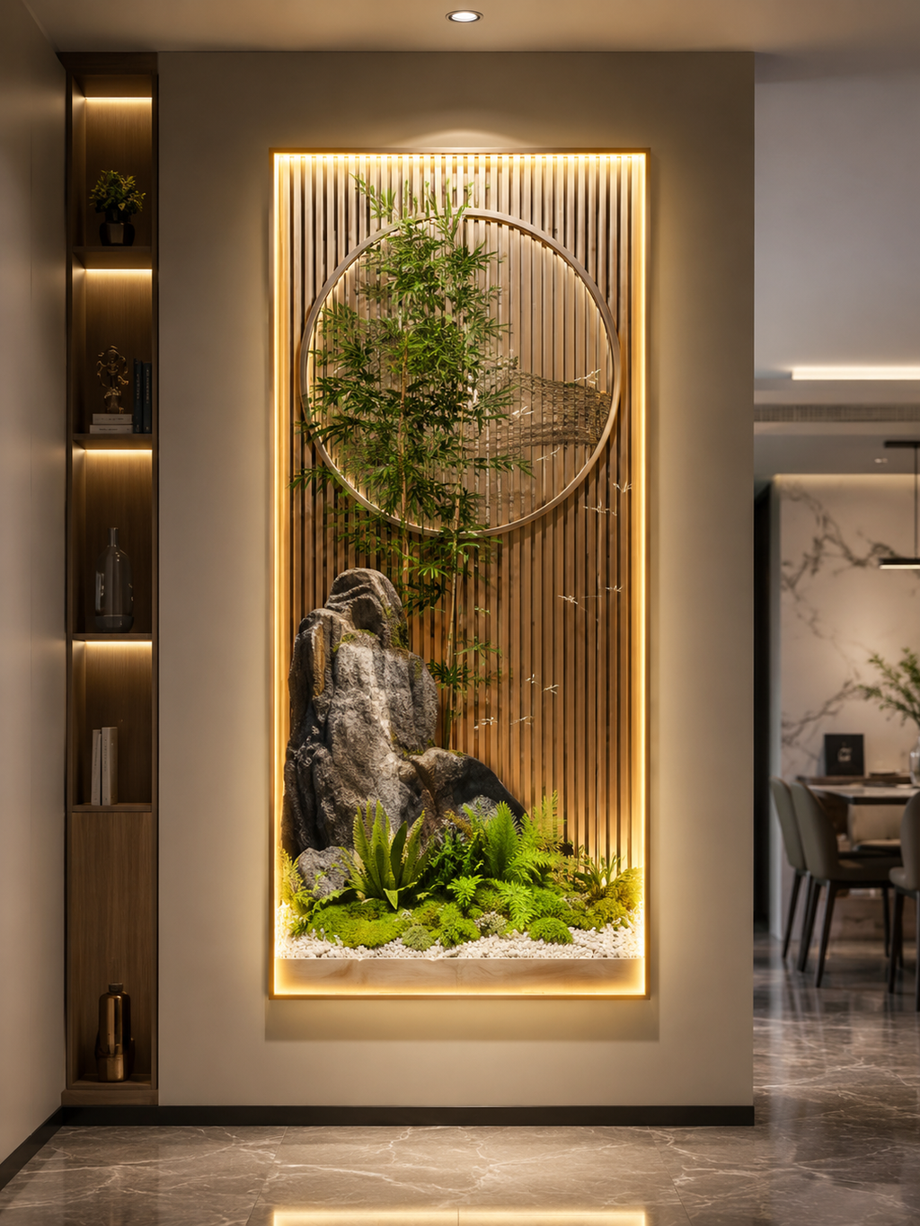 Bamboo Serenity LED Wall Art