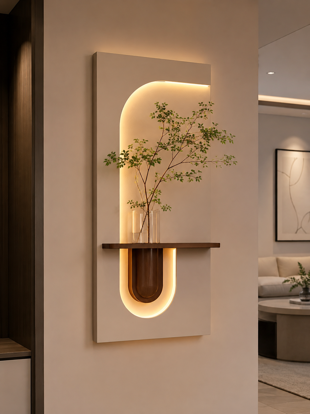 Modern Botanical LED Wall Art