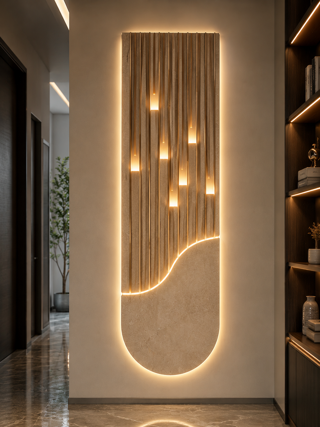 Modern Luxury LED Wall Art Panel