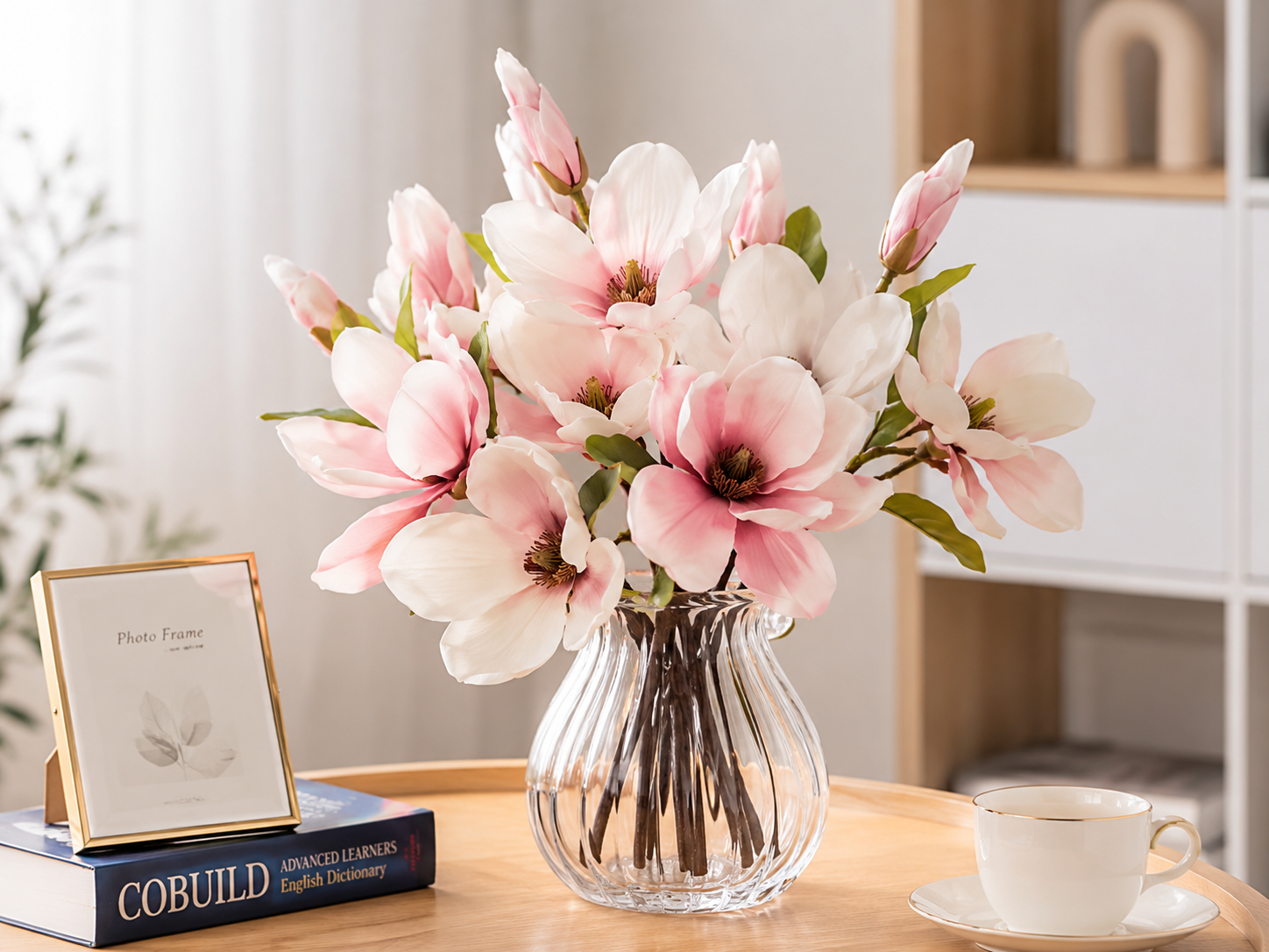 3-Stem Magnolia Silk Flower Arrangement