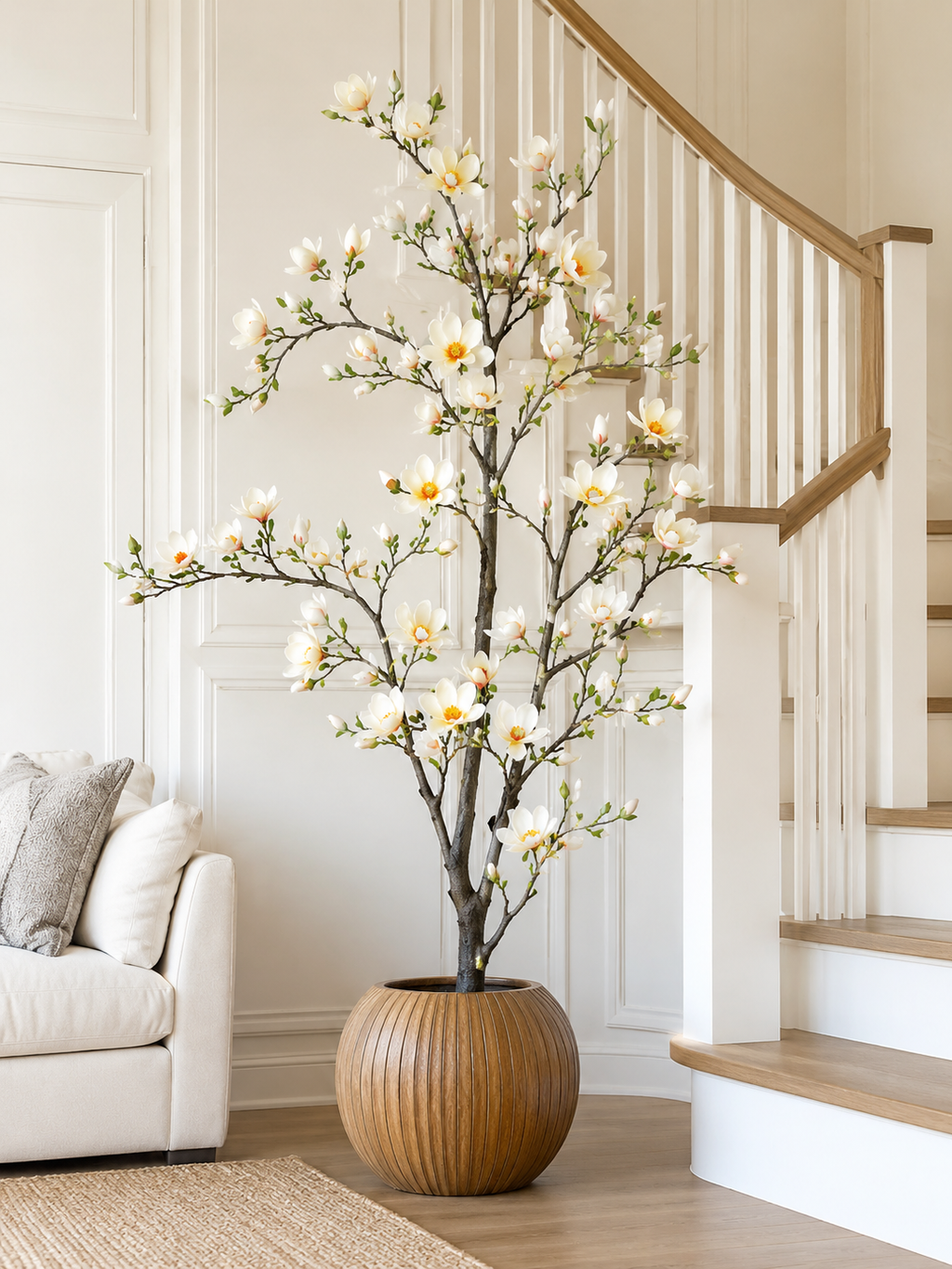 Artificial Magnolia Flower Tree