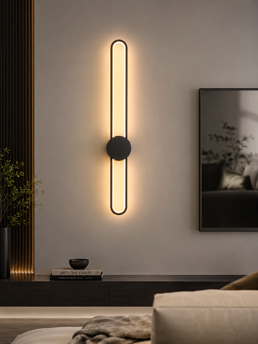 Modern LED Long Wall Sconce Light