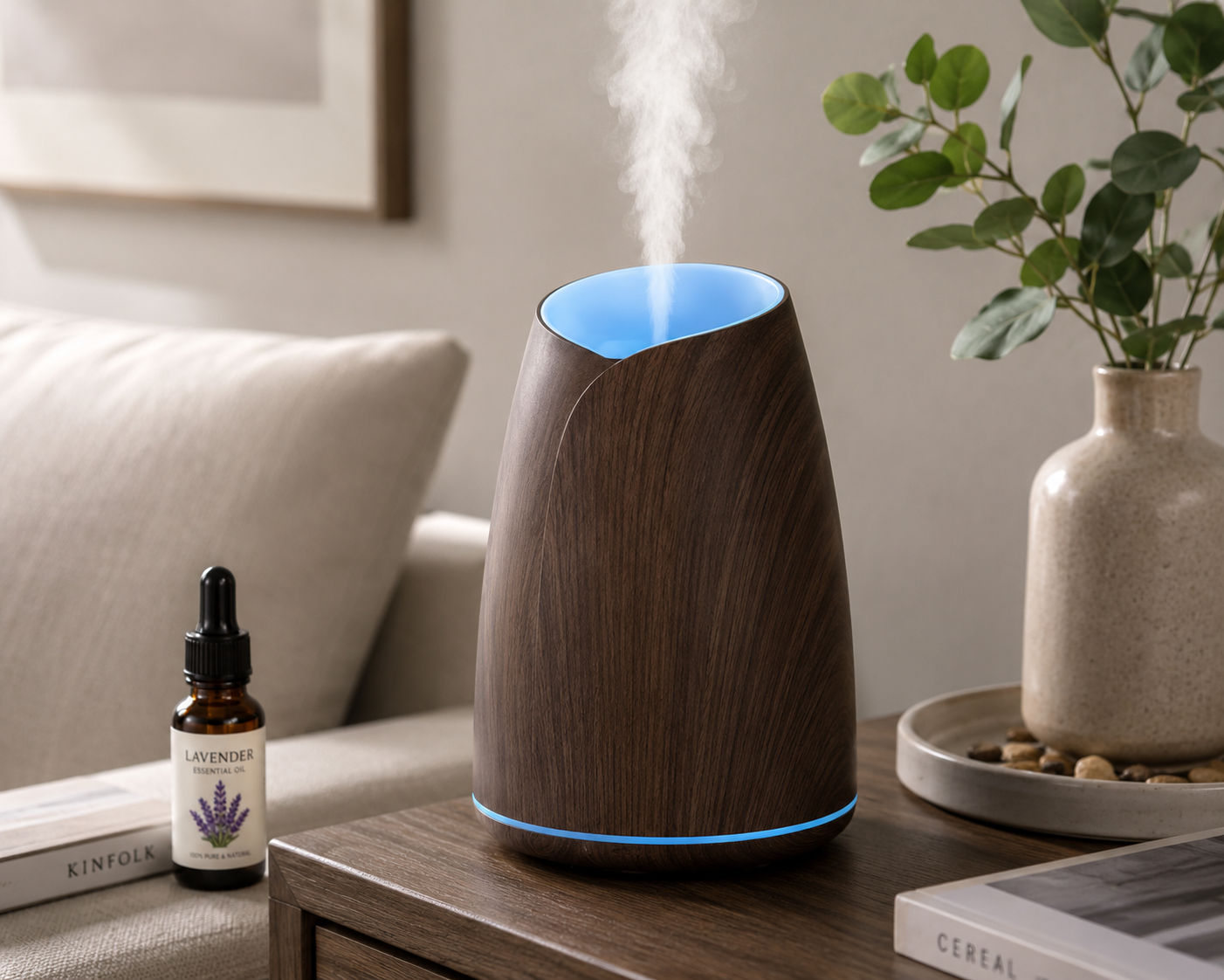 500ml Wood Grain Essential Oil Diffuser