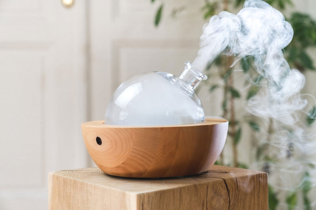 The Aura Wood Grain Essential Oil Diffuser