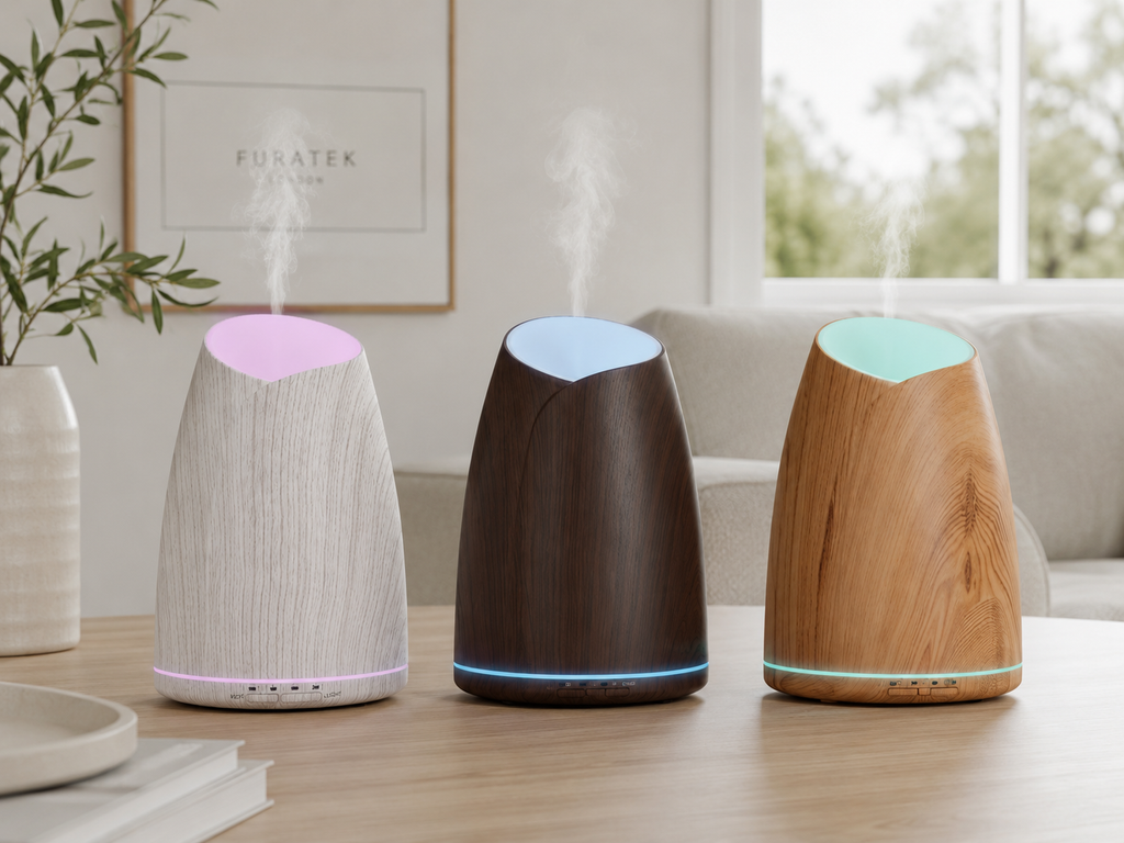 500ml Wood Grain Essential Oil Diffuser
