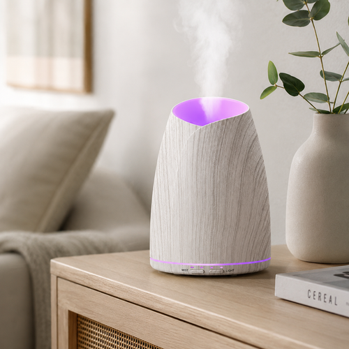 500ml Wood Grain Essential Oil Diffuser