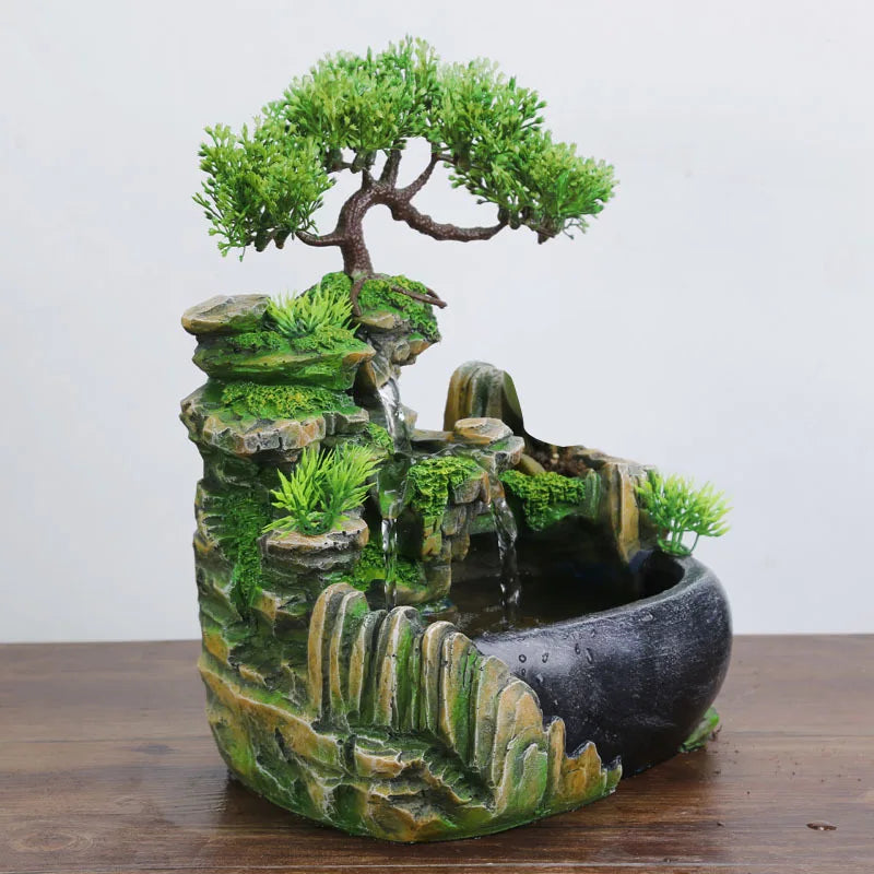 Wealth Feng Shui Desktop Waterfall Fountain