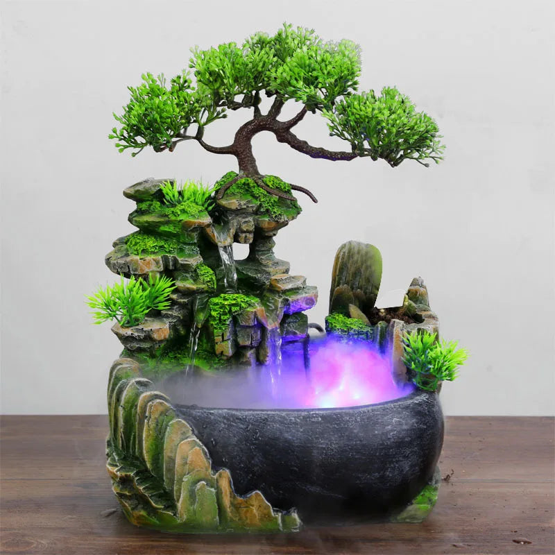 Wealth Feng Shui Desktop Waterfall Fountain