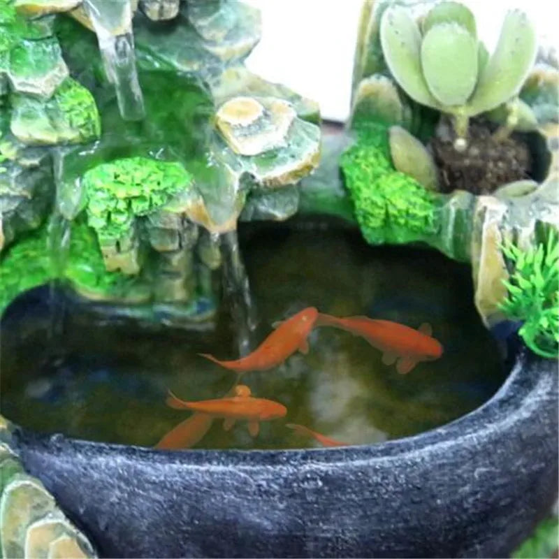 Wealth Feng Shui Desktop Waterfall Fountain