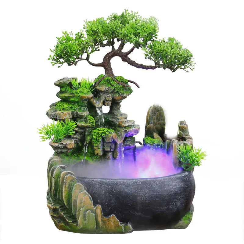Wealth Feng Shui Desktop Waterfall Fountain