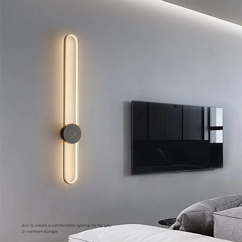 Modern LED Long Wall Sconce Light