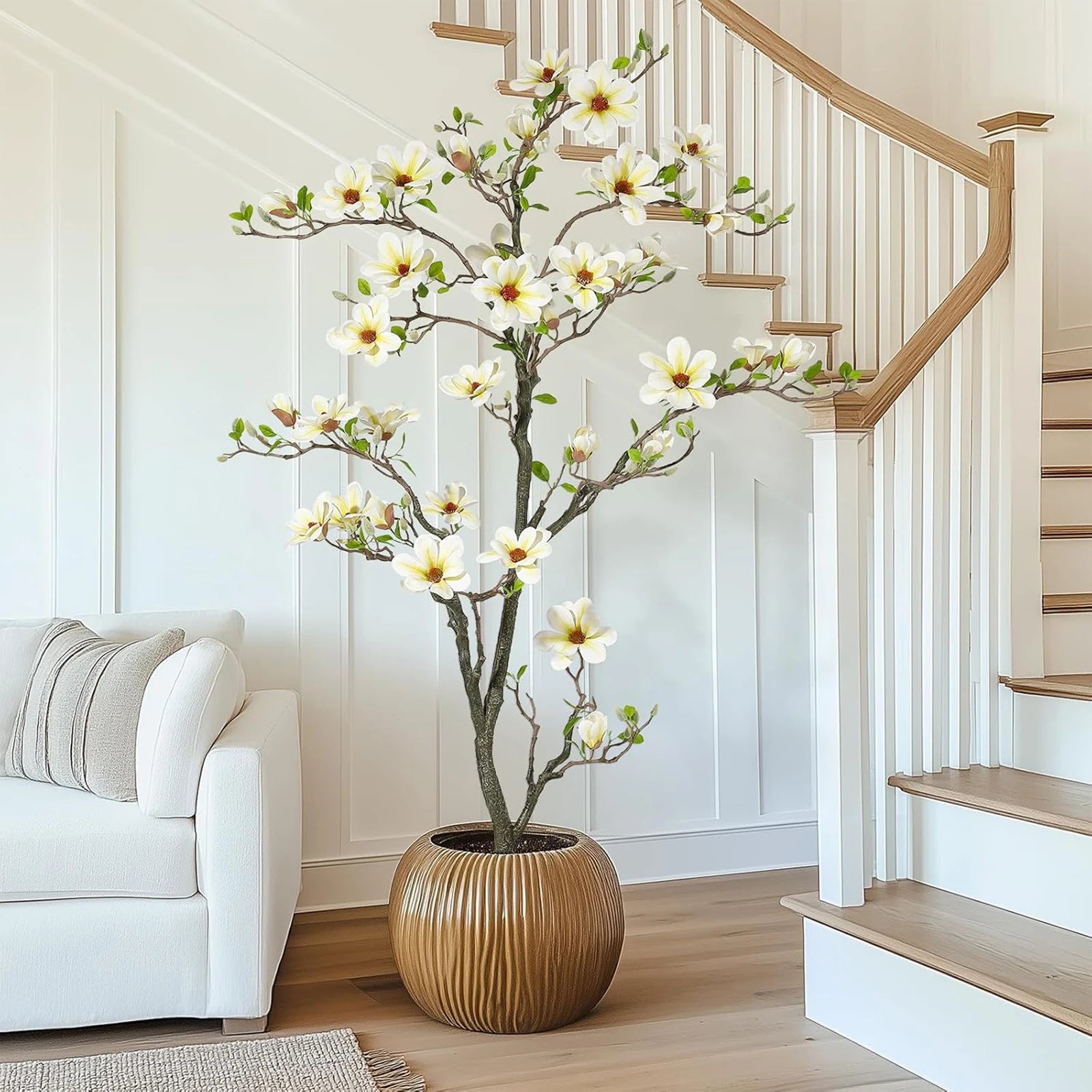 Artificial Magnolia Flower Tree