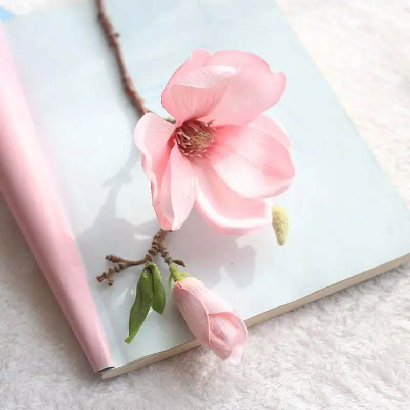 3-Stem Magnolia Silk Flower Arrangement