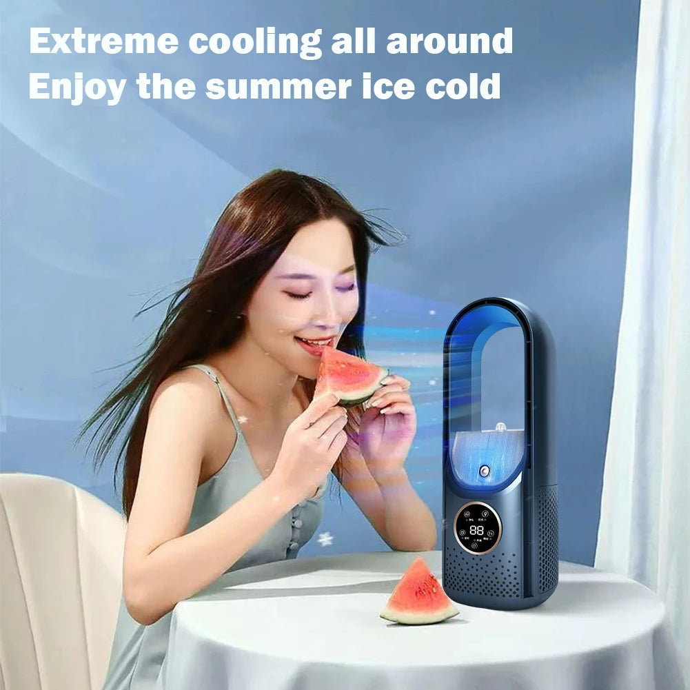 3-in-1 Bladeless Air Purifier, Humidifier & Purifier Tower