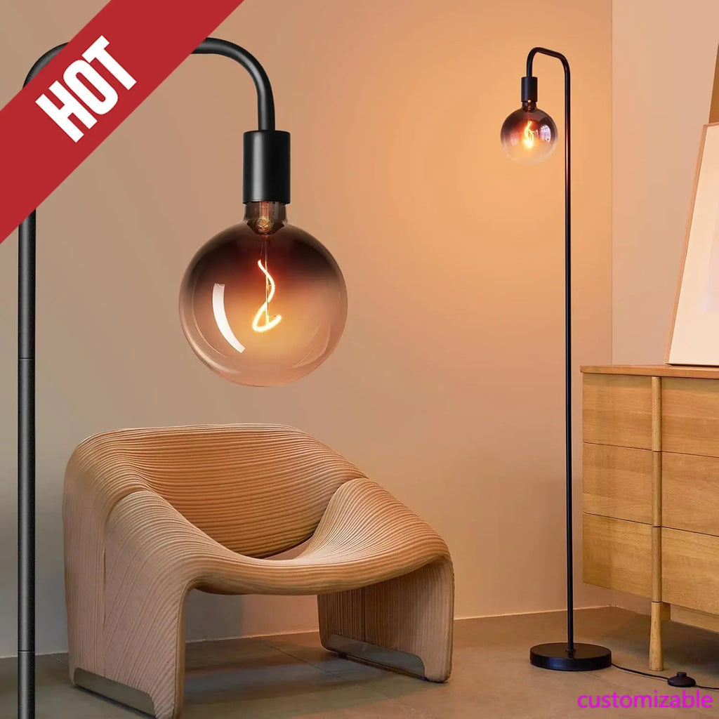 Modern Industrial Globe Floor Lamp
