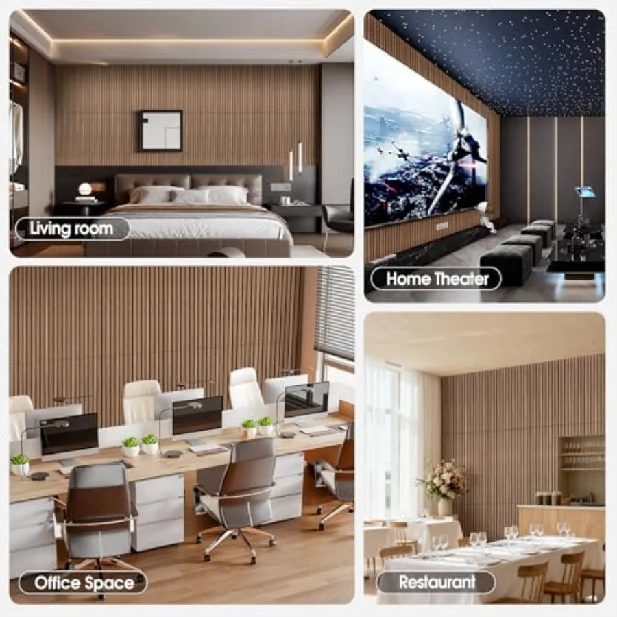 Acoustic Wood Slat Wall Panels