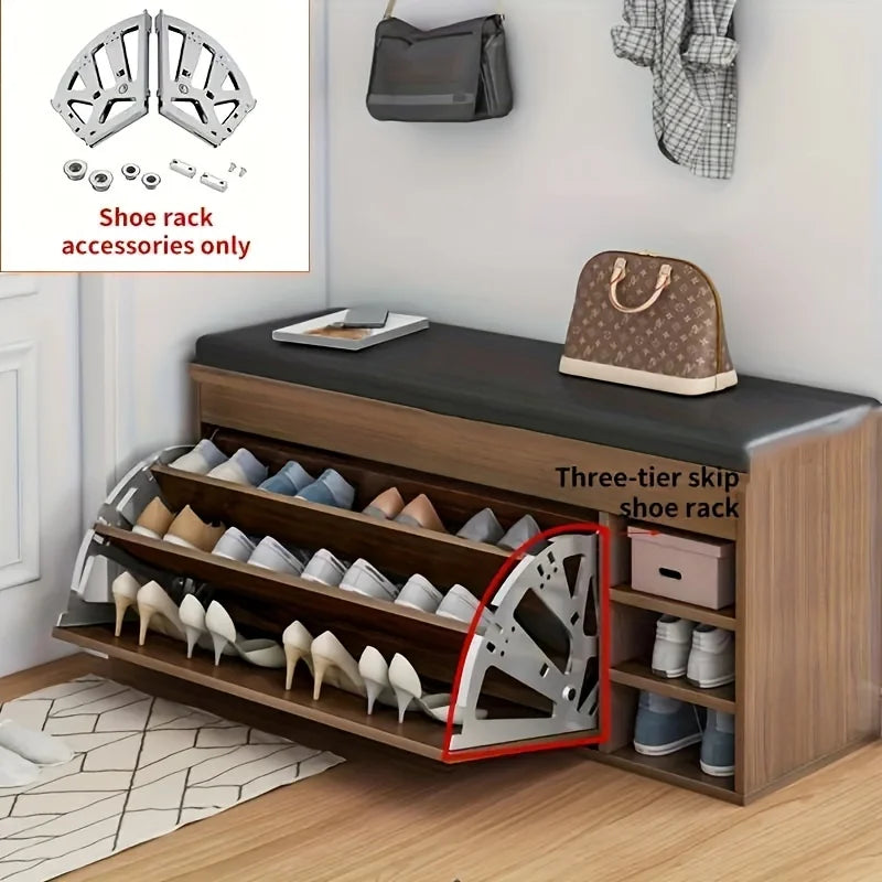 Heavy-Duty Flip Shoe Cabinet Hinge Kit