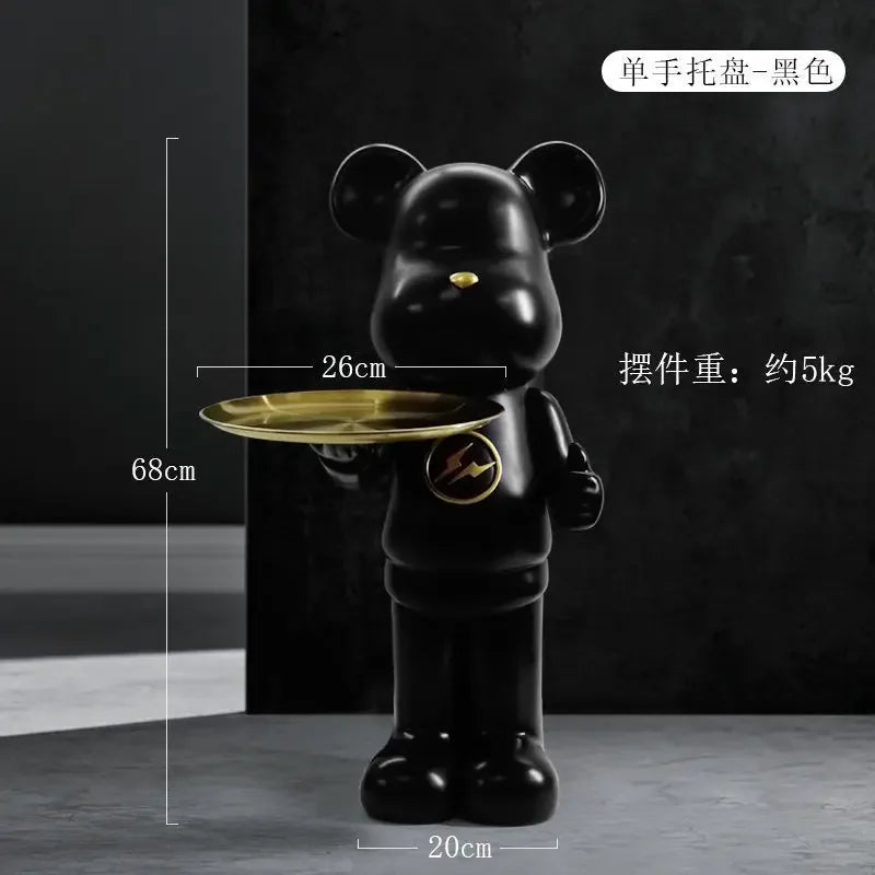 Luxury Bear Tray Sculpture