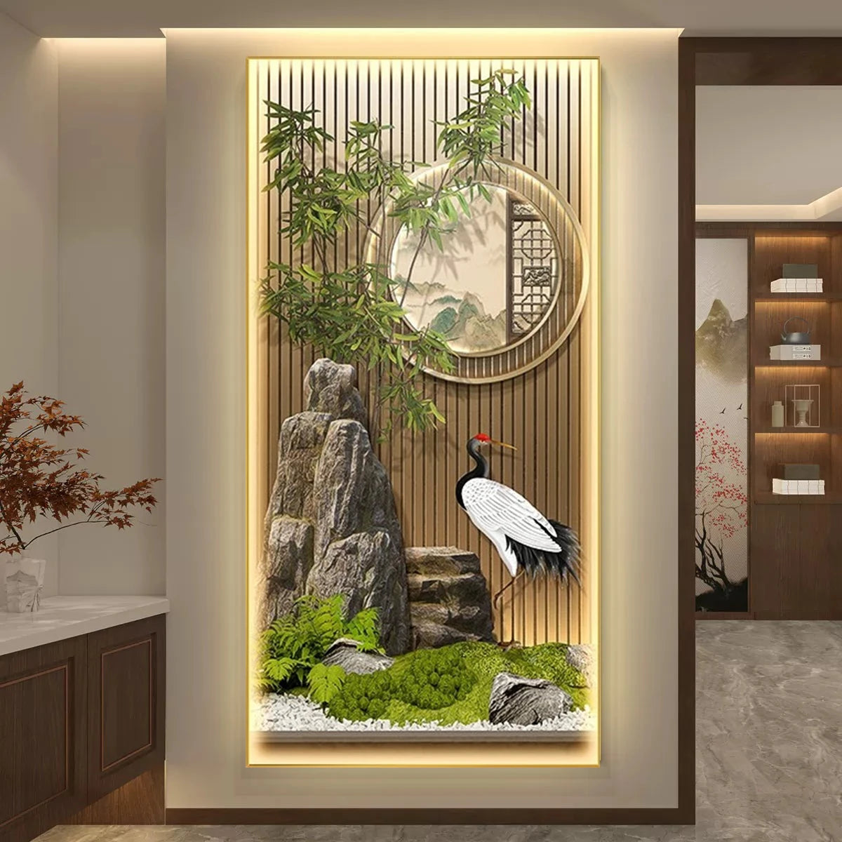Bamboo Serenity LED Wall Art