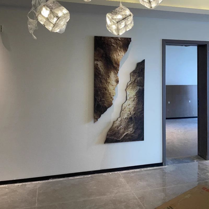 Luxury Rock Formation LED Wall Art Lamp