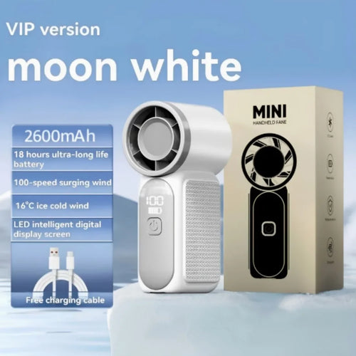 100-Speed Turbo Handheld Fan
