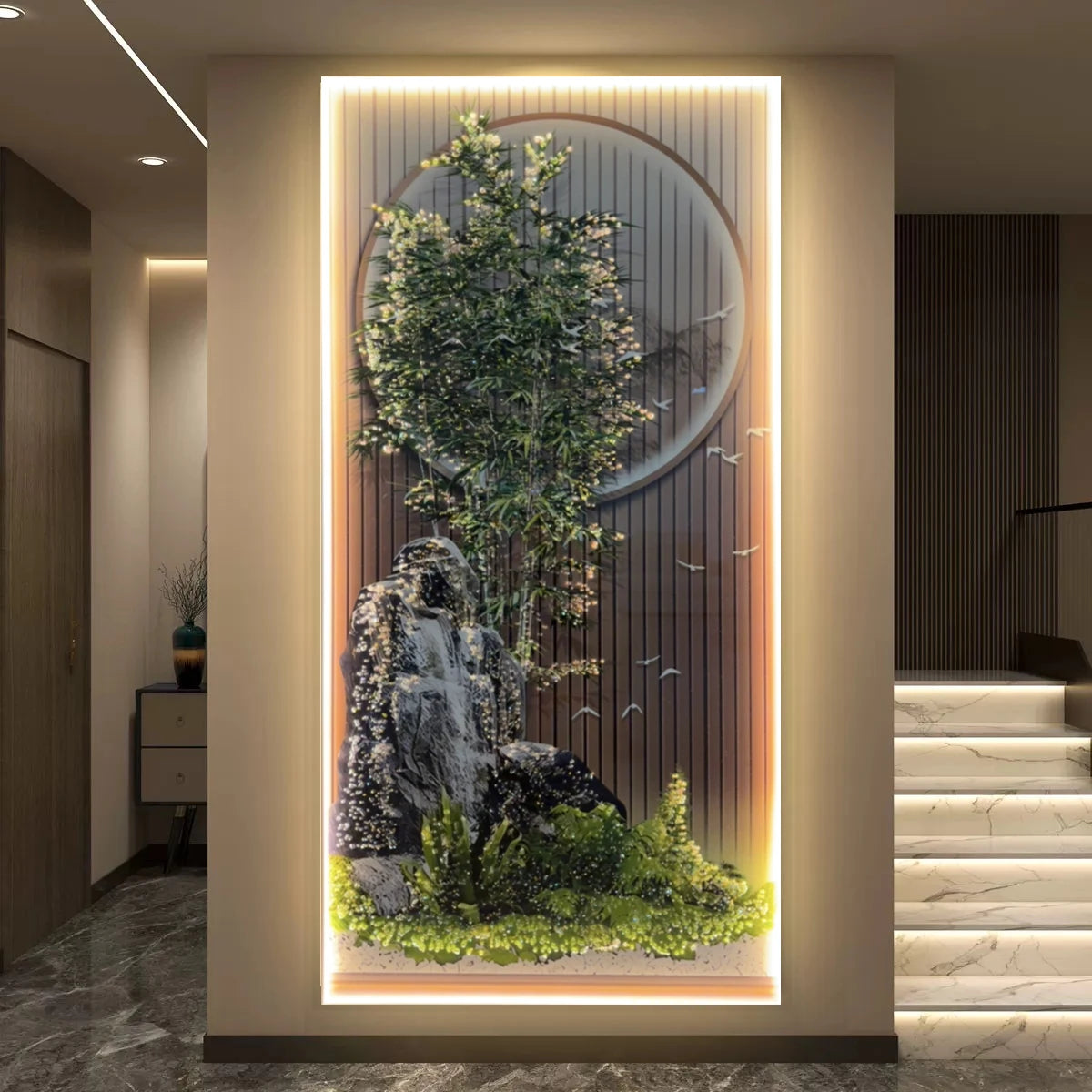 Bamboo Serenity LED Wall Art