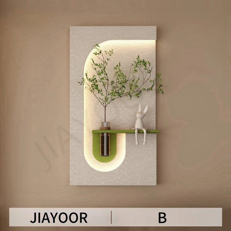Modern Botanical LED Wall Art