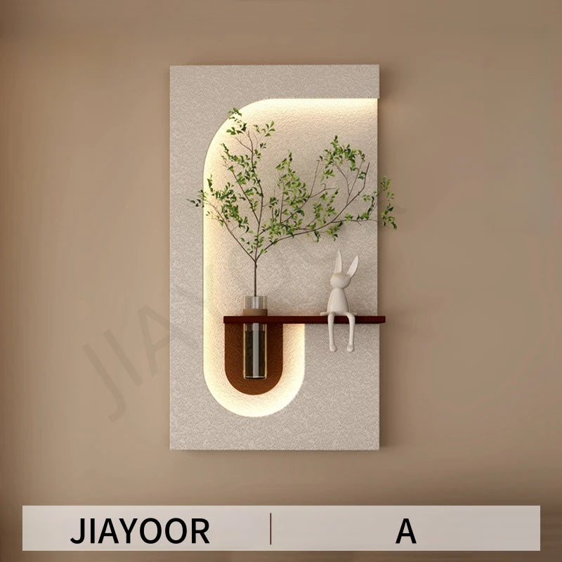 Modern Botanical LED Wall Art