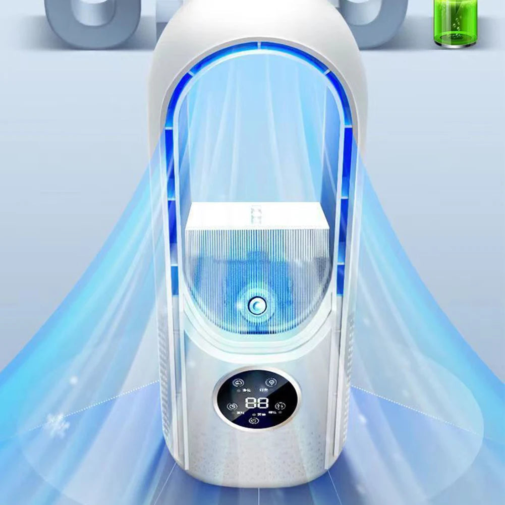 3-in-1 Bladeless Air Purifier, Humidifier & Purifier Tower