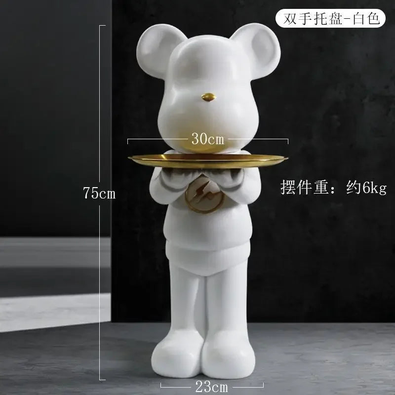 Luxury Bear Tray Sculpture