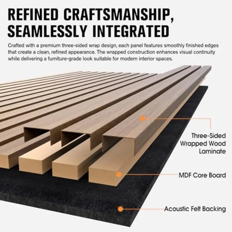 Acoustic Wood Slat Wall Panels