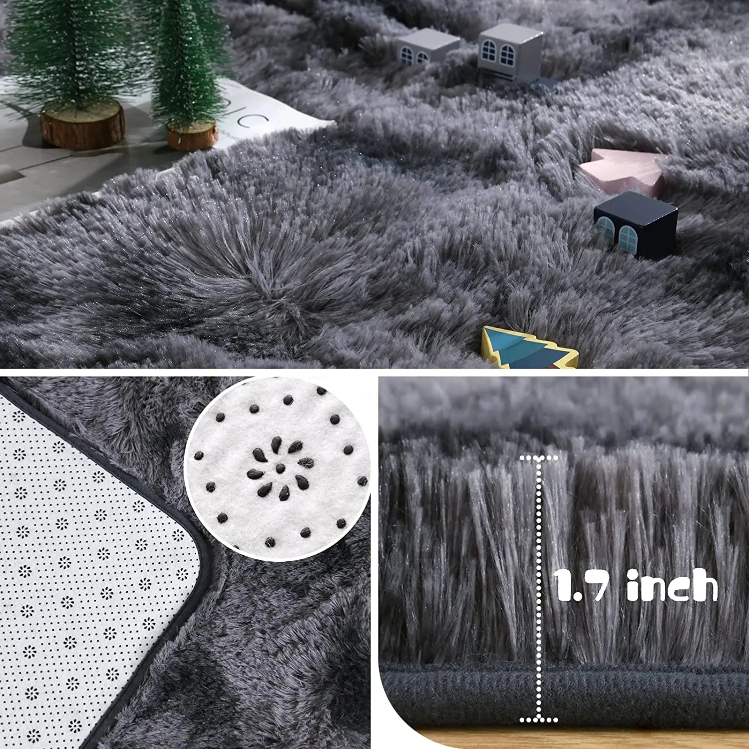 Luxury Plush Tie-Dye Area Rug