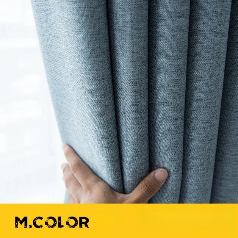 Modern Minimalist Cotton Linen Curtains