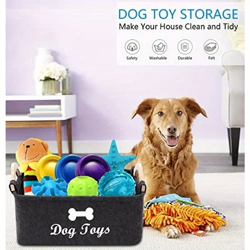 Dog Toy Storage Basket