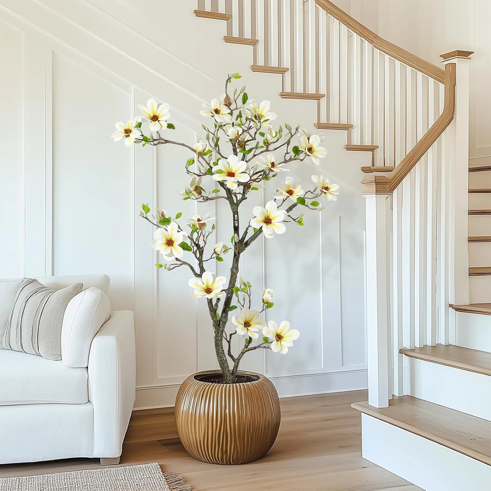 Artificial Magnolia Flower Tree