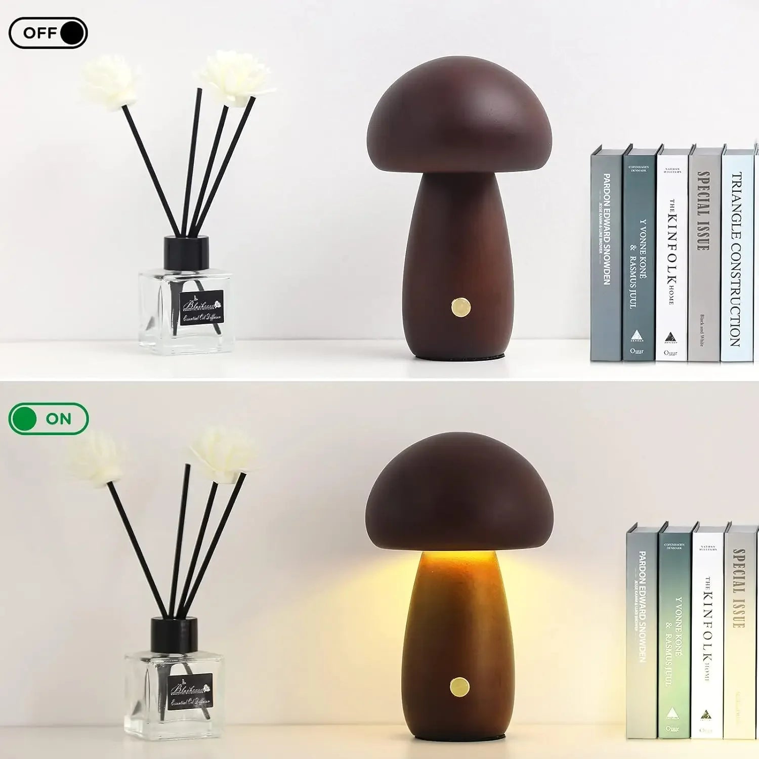 Rechargeable Mushroom Table Lamp