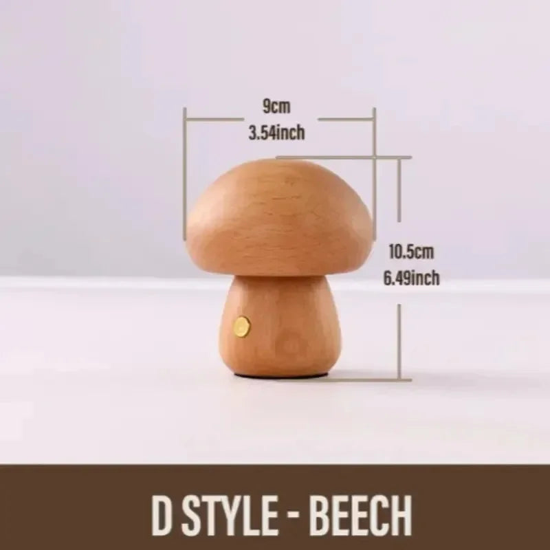 Rechargeable Mushroom Table Lamp