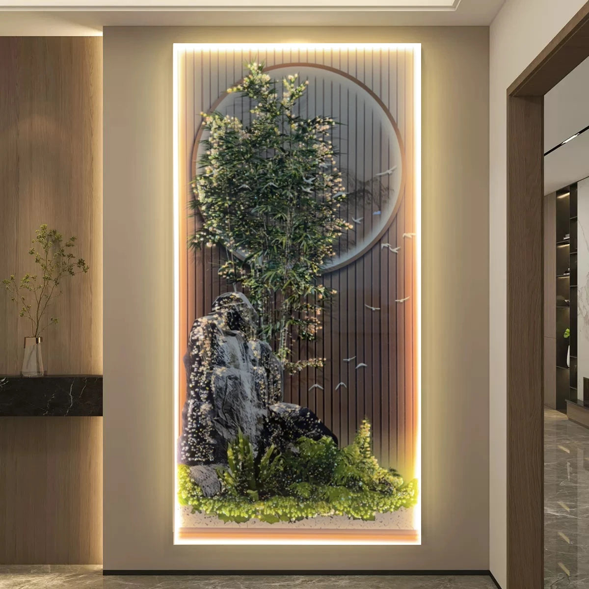 Bamboo Serenity LED Wall Art