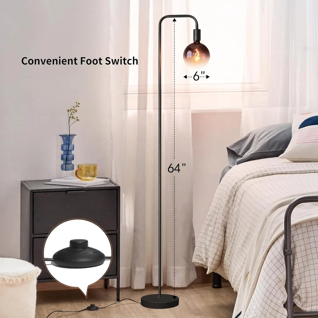 Modern Industrial Globe Floor Lamp