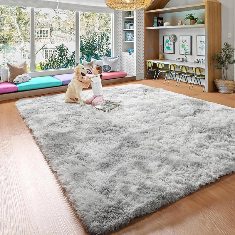 Luxury Plush Tie-Dye Area Rug