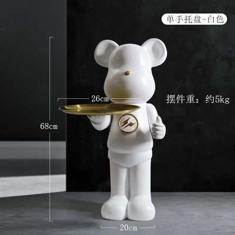 Luxury Bear Tray Sculpture