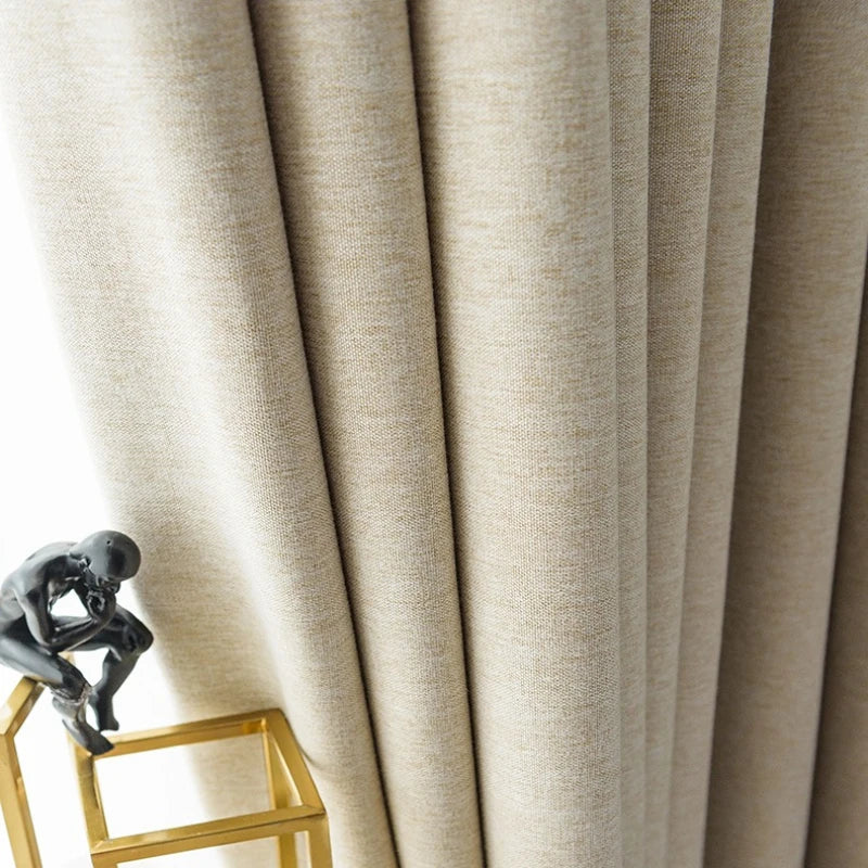 Modern Minimalist Cotton Linen Curtains
