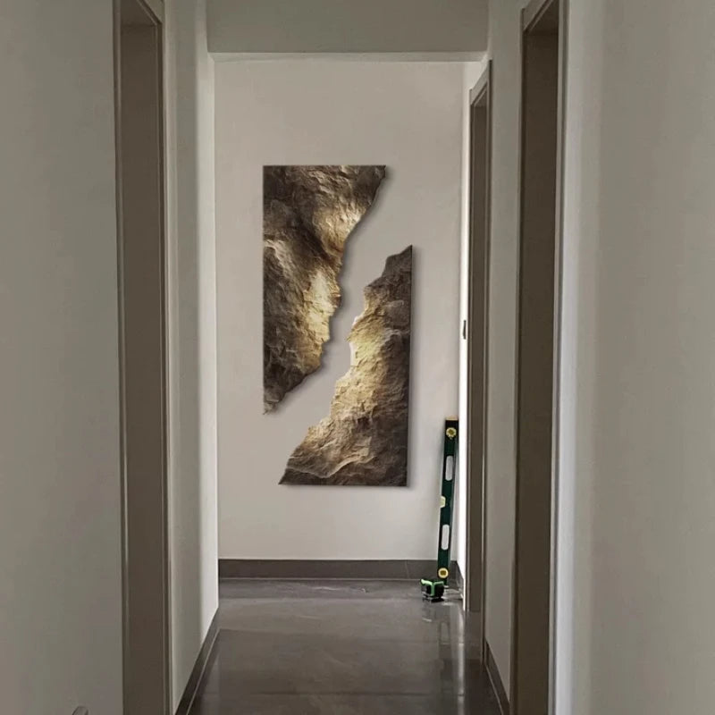 Luxury Rock Formation LED Wall Art Lamp